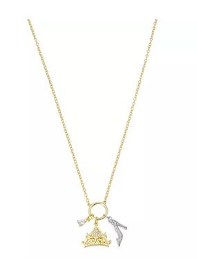 Disney Classics Jewelry | Cinderella Cubic Zirconia Gold-Plated Pendant Necklace